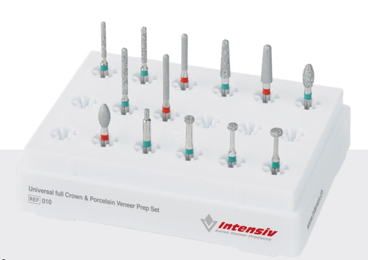 Intensiv Universal full Crown and Porcelain Veneer Prep Set