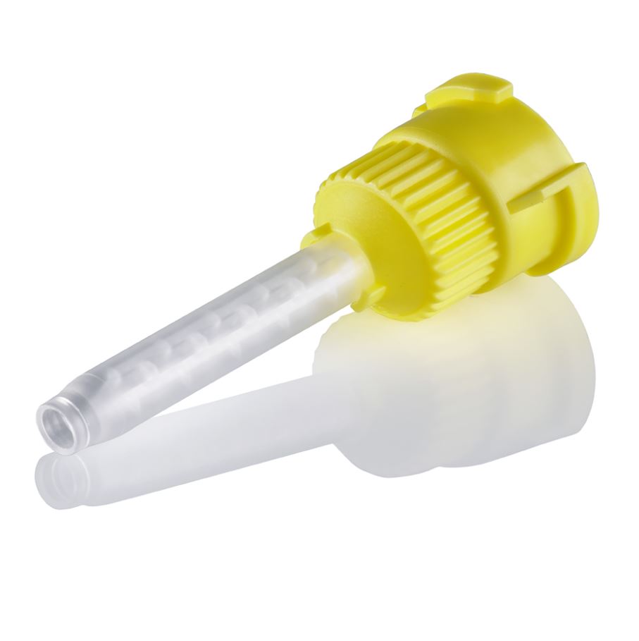 Mixing tips, Yellow Short, ø 4.2 mm